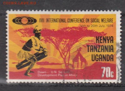 Кения Уганда Танзания 1974 1м 70с - 738