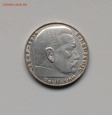 ГЕРМАНИЯ(РЕЙХ),2 рейхсмарки 1939J(Гинденбург)!до 21.02.2018 - IMG_20180210_105405