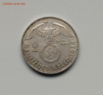 ГЕРМАНИЯ(РЕЙХ),2 рейхсмарки 1938Е(Гинденбург)!до 21.02.2018 - IMG_20180210_105431