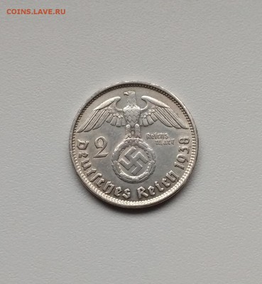 ГЕРМАНИЯ(РЕЙХ),2 рейхсмарки 1938В(Гинденбург)!до 21.02.2018 - фото 18 февраля 2018 044