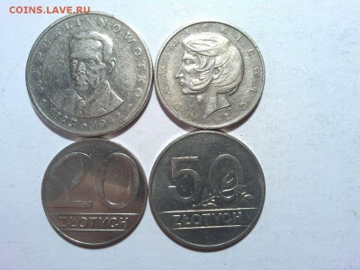 4 монеты Польши, 1976г. и 1990г., до 21.02.2018г. - IMG_20180128_142248_thumb
