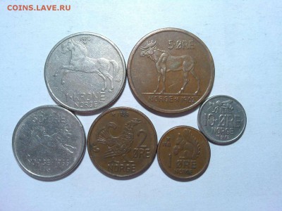 6 монет Норвегии, 60-е годы, до 21.02.2018г. - IMG_20180128_150404_thumb