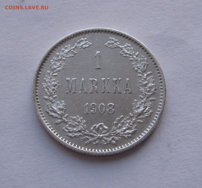 1 МАРКА 1908 г. L  Для Финляндии. Редкая. До 22.02.2018 - 1марка1908 (2).JPG