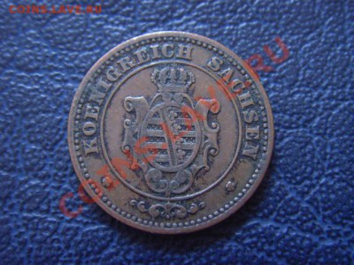 Германия Саксония 2 пфенинга  1862 В  до 07.04 в 21.00 М - LPIC9357.JPG