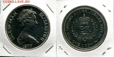 О.Мэн 1Кр 1977 25QEII до 23.02.18 22-00 мск - IoM 1Cr 1977 25EIIR
