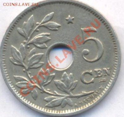 Бельгия 5 сантимов 1931 г. До 7.04.11 г. 20-00 МСК. - 5 сантимов 31.1