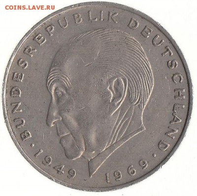 ФРГ 2 марки 1970 до 23.02 в 22.00 - н