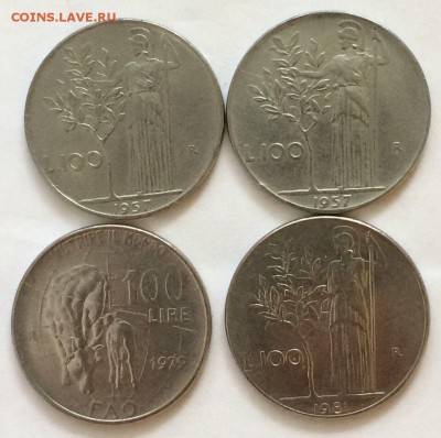 Италия, 100 лир 1957,1979,1981 с рубля 21.02.2018 22:00 - sjEjOSqlonc