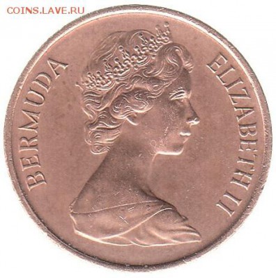 Бермуды 1 цент 1970 до 23.02 в 22.00 - ...