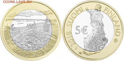 Биметаллические монеты Мира_новинки - Finland 5 Euro 2018 Koli
