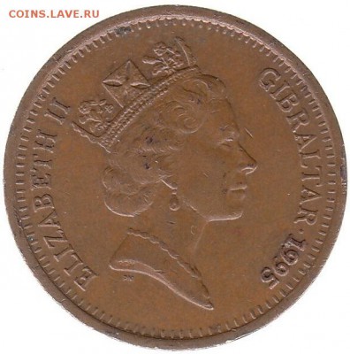 Гибралтар 2 пенса 1995 до 23.02 в 22.00 - ао5