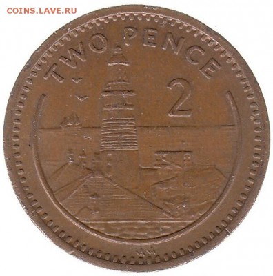 Гибралтар 2 пенса 1995 до 23.02 в 22.00 - ао6