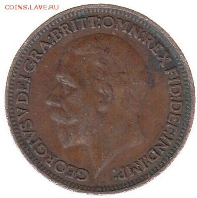 Англия фартинг 1936 до 23.02 в 22.00 - пи