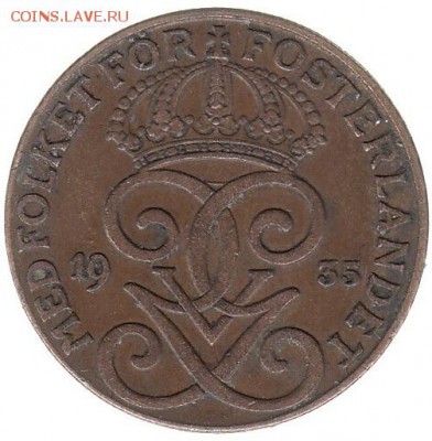 Швеция 2 эре 1935 до 23.02 в 22.00 - 6р