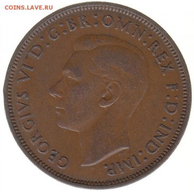 Англия 1 пенни 1948 до 23.02 в 22.00 - ф