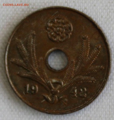 С 1 РУБ. ФИНЛЯНДИЯ 5 пенни 1942г. С ДЫРОЧКОЙ до 28.02 - IMG_0480