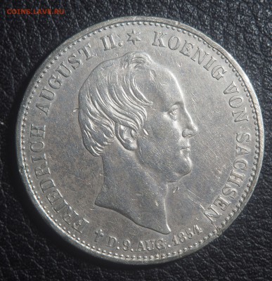 Саксония талер 1854 - P2221817.JPG