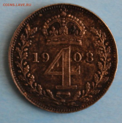 RAR БРИТАНИЯ 4 пенса 1908г. MAUNDY  ЭДВАРД-VII  до 2.03 - IMG_1119.JPG