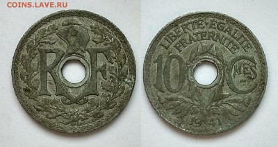 Франция 10 сантимов 1941 года, цинк - 28.02 22:00:00 мск - IMG_20180224_111843_HDR