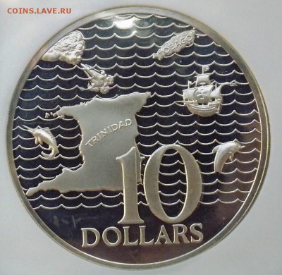 Тринидад и Тобаго 10$ 1972 г. PF 67 в слабе NGC до 25.02 - реверс.JPG