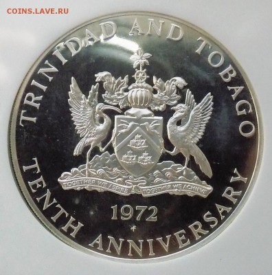 Тринидад и Тобаго 10$ 1972 г. PF 67 в слабе NGC до 25.02 - Аверс.JPG