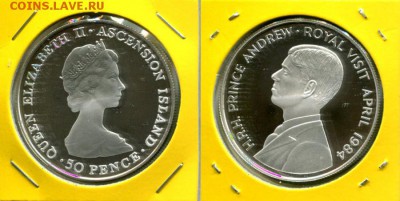 Вознесения 50п 1984 принц Эндрю до 28.02.18 22-00 мск - Ascension 50p 1984 Pr.Andrew