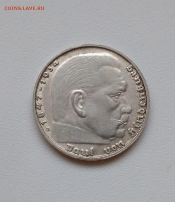 ГЕРМАНИЯ(РЕЙХ),2 рейхсмарки 1938D(Гинденбург)!до 27.02.2018 - IMG_20180224_172746