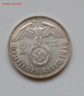 ГЕРМАНИЯ(РЕЙХ),2 рейхсмарки 1939D(Гинденбург)!до 27.02.2018 - IMG_20180224_172954