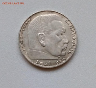ГЕРМАНИЯ(РЕЙХ),2 рейхсмарки 1939D(Гинденбург)!до 27.02.2018 - IMG_20180224_172947