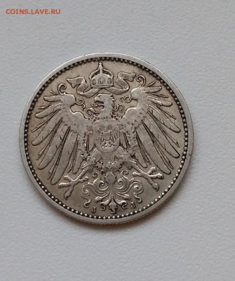 ГЕРМАНСКАЯ ИМПЕРИЯ,1 марка 1906г( двор J )!до 27.02.2018 - IMG_20180224_173327