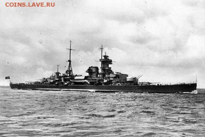 Монеты с Корабликами - Kreuzer_-Admiral_Hipper-