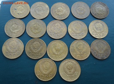 3 копейки 1928 год. -1957 год. 17шт. без повторов - DSC00138.JPG