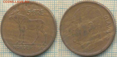 Норвегия 5 эре 1966 г., до 04.03.2018 г. 22.00 по Москве - Норвегия 5 эре 1966  10