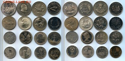 Крупные монеты мира! Шайбы по фиксу 200 шт. разные. Скидки - 6