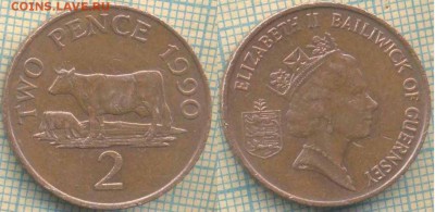 Гернси 2 пенса 1990 г., до 05.03.2018 г. 22.00 по Москве - Гернси 2 пенса 1990  186