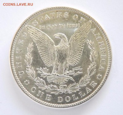 США 1 доллар 1887 г. Морган Серебро Крона Шайба - ssha_1_dollar_1887_g_morgan_serebro_krona_shajba