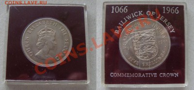 - Великобритания Джерси крона 1966 футляр - до 10.04.11 - ДжерсиКр