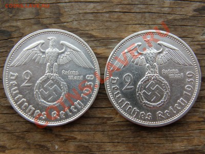 Серебро III Reich: двухмарочники - P4060002.JPG