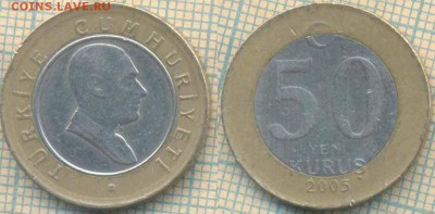 Турция 50 курушей 2005 г., до 06.03.2018 г. 22.00 по Москве - Турция 50 курушей 2005  104