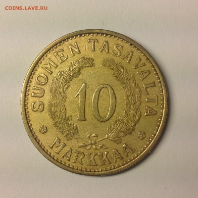 ФИНЛЯНДИЯ. 10 марок. 1934г. - 1 (12)