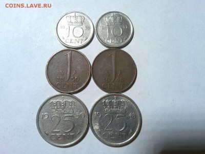 6 монет Нидерландов 1948 и 1950гг., до 03.03.18г. - IMG_20180127_215630_thumb
