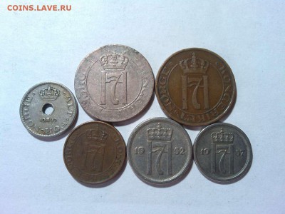 6 монет Норвегии, с 1920г. по 1957г., до 03.03.18г. - IMG_20180128_142425_thumb
