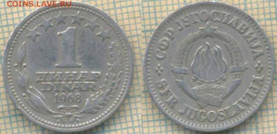 Югославия 1 динар 1968 г., до 06.03.2018 г. 22.00 по Москве - Югославия 1 динар 1968  69