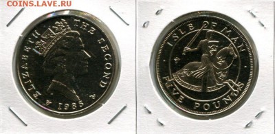 О.Мэн 5 фунтов 1985 конный рыцарь до 04.03.18 22-00 мск - IoM 5P 1985
