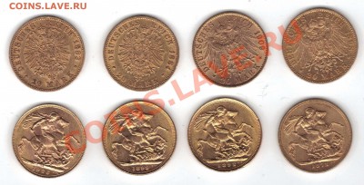 Золотые Монеты, Германская Империя, Австралия, Южная Африка - Gold2