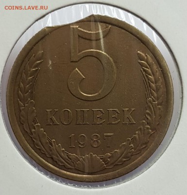 Выкус 5 копеек 1987г до 06.03.2018 в 22.00 - 5