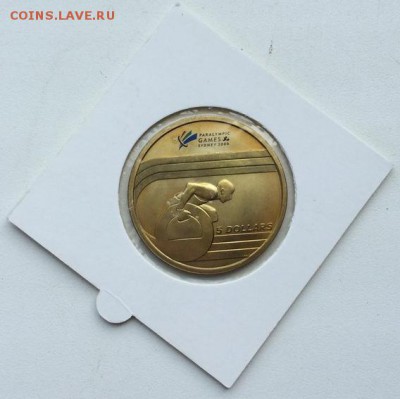 Крона Шайба Австралия 5$ долларов 2000 паралимпиада Сидней - krona_shajba_avstralija_5_dollarov_2000_paralimpiada_olimpiada_sidnej_olimpijskie_igry (2)