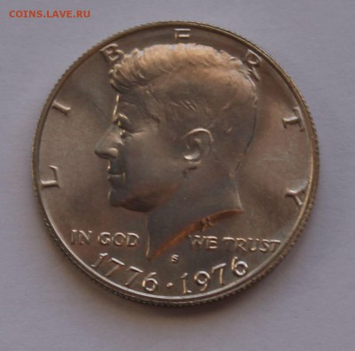 США 50 центов 1976 S 200 лет Независимости. Ag, 400 - 11,5 г - 7