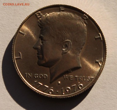 США 50 центов 1976 S 200 лет Независимости. Ag, 400 - 11,5 г - 5