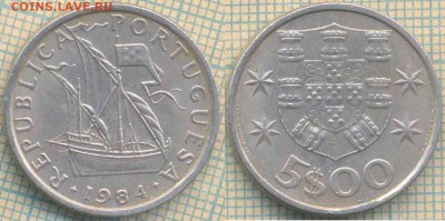 Португалия 5 эскудо 1984 г., до 06.03.2018 г. 22.00 по Москв - Португалия 5 эскудо 1984  178